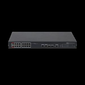 (DH-PFS4218-16ET-240-V3) DAHUA SWITCH L2 HI-POE GESTIONABLE 16 PUERTOS 10/100 + 2 COMBO GIGABIT/SFP UPLINK