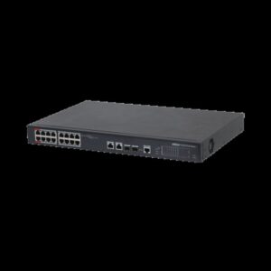 Alternative view of (DH-PFS4218-16ET-240-V3) DAHUA SWITCH L2 HI-POE GESTIONABLE 16 PUERTOS 10/100 + 2 COMBO GIGABIT/SFP UPLINK