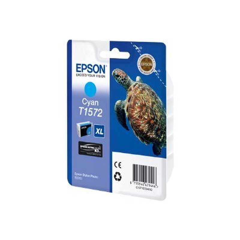 Epson Turtle Cartucho T1572 cian Epson Turtle Cartucho T1572 cian