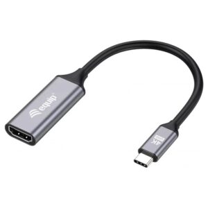 Equip 133491 adaptador de cable de vídeo 0,15 m USB Tipo C HDMI Negro, Gris