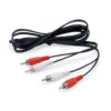 Equip 147094 cable de audio 2,5 m 2 x RCA Negro