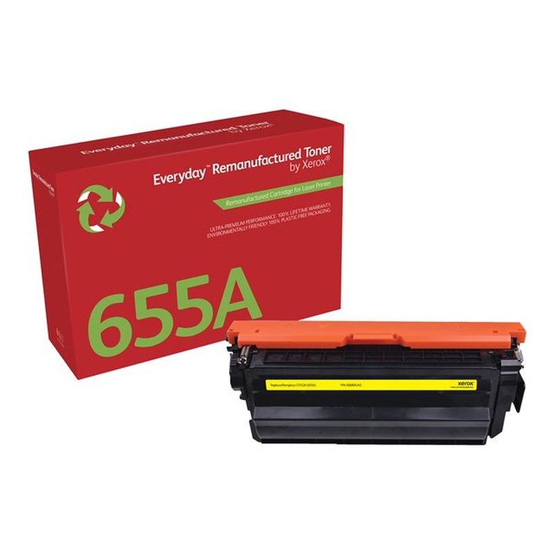 Everyday Tóner Amarillo compatible con HP 655A (CF452A), Rendimiento estándar