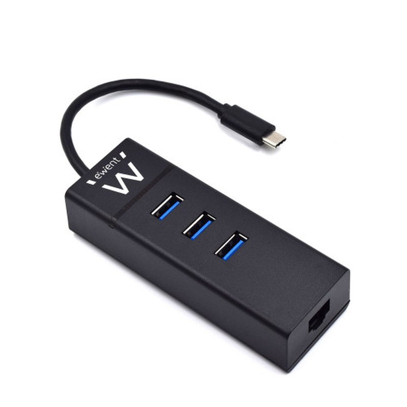 Ewent EW1141 base para portátil y replicador de puertos USB 3.2 Gen 1 (3.1 Gen 1) Type-C Negro - Imagen 2