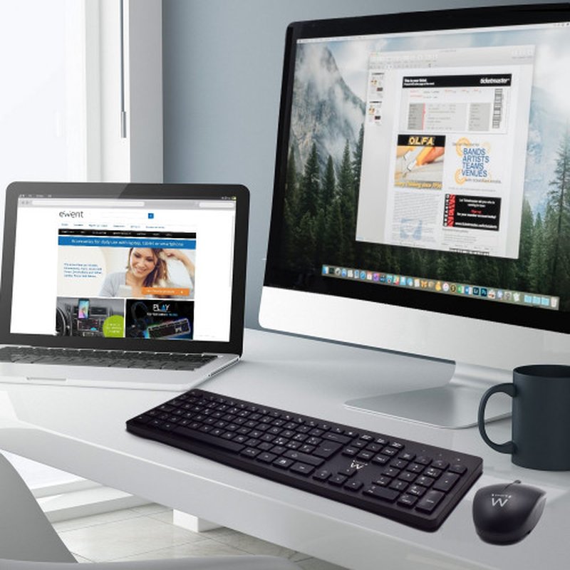 Ewent EW3256 teclado Ratón incluido RF inalámbrico QWERTY Español Negro Ewent EW3256 teclado Ratón incluido RF inalámbrico QWERTY Español Negro - Imagen 7