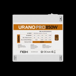 FUENTE ALIMENTACION ATX NOX URANO PRO 850W BRONZE BLANCO