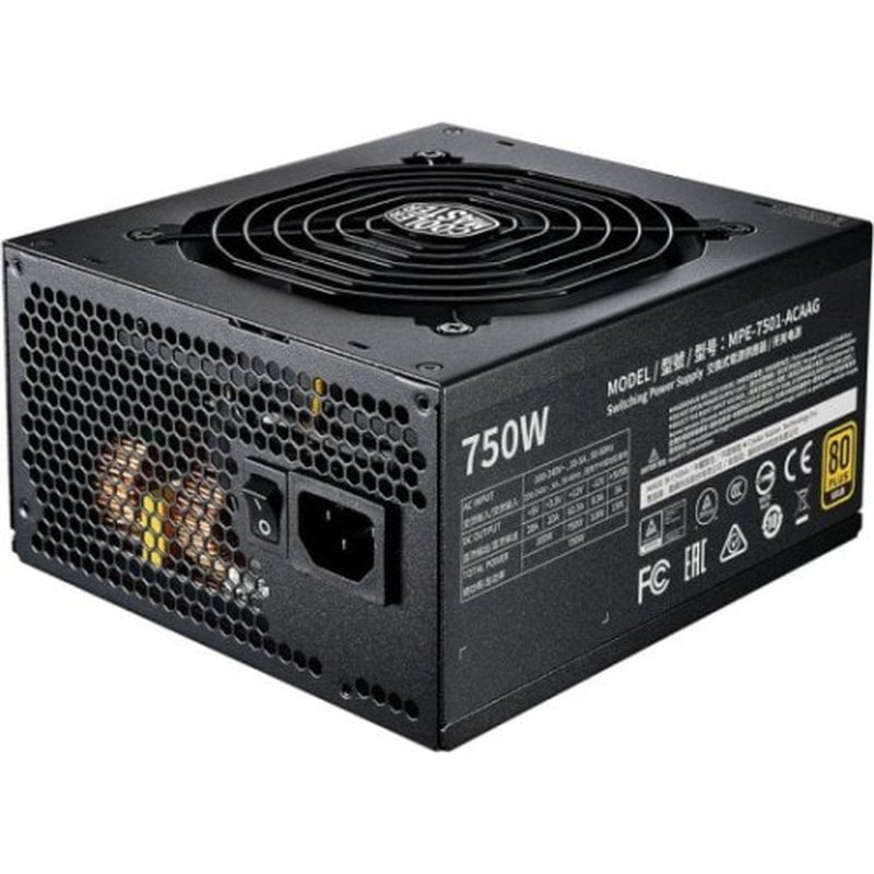 FUENTE DE ALIMENTACION ATX 750W COOLER MASTER MWE PFC ACTIVO 80+ GOLD MODULAR - Imagen 2