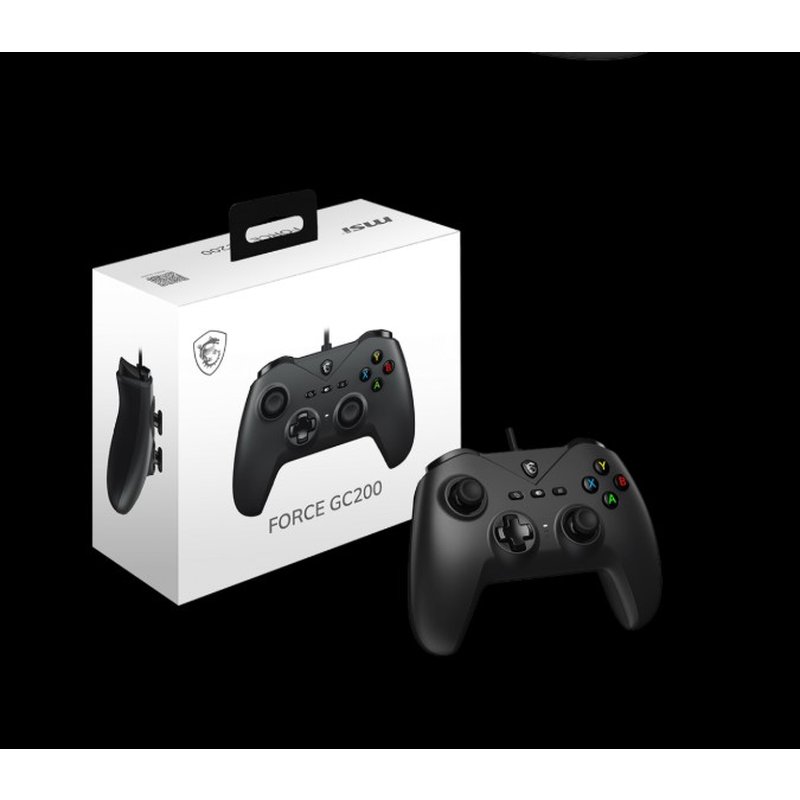 MSI FORCE GC200 mando y volante Negro USB Gamepad Analógico/Digital Android, PC MSI FORCE GC200 mando y volante Negro USB Gamepad Analógico/Digital Android, PC - Imagen 2