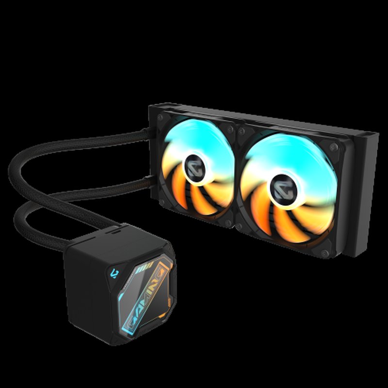 GIGABYTE GAMING 240 Refrigeración Líquida para CPU - 2x120mm Ventiladores ARGB, mecanismo de enclavamiento deslizante, DAISY-CHAIN, Compatible con Intel LGA 1851 y AMD AM5 - Imagen 2