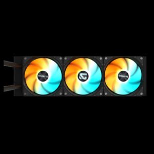Alternative view of GIGABYTE GAMING 360 Refrigeración Líquida para CPU - 3x120 mm Ventiladores ARGB, Mecanismo de enclavamiento deslizante, DAISY-CHAIN, Compatible con Intel LGA 1851 y AMD AM5