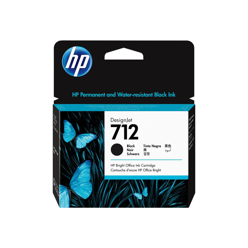 HP Cartucho de Tinta DesignJet 712 negro de 80 ml HP Cartucho de Tinta DesignJet 712 negro de 80 ml