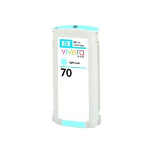 HP Cartucho de tinta 70 cian claro de 130 ml HP Cartucho de tinta 70 cian claro de 130 ml