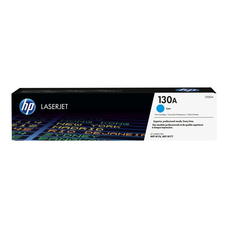 HP Cartucho de tóner original LaserJet 130A cian