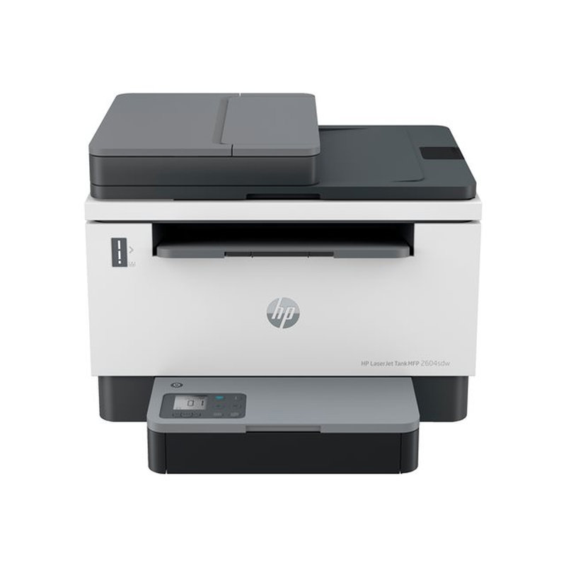 HP LaserJet Impresora multifunción Tank 2604sdw, Blanco y negro, Impresora para Empresas, Escanear a correo electrónico; Escanear a correo electrónico/PDF; Escanear a PDF; Impresión a doble cara; AAD de 40 hojas; Tamaño compacto; Energéticamente eficiente; Wi-Fi de banda dual HP LaserJet Impresora multifunción Tank 2604sdw, Blanco y negro, Impresora para Empresas, Escanear a correo electrónico; Escanear a correo electrónico/PDF; Escanear a PDF; Impresión a doble cara; AAD de 40 hojas; Tamaño compacto; Energéticamente eficiente; Wi-Fi de banda dual