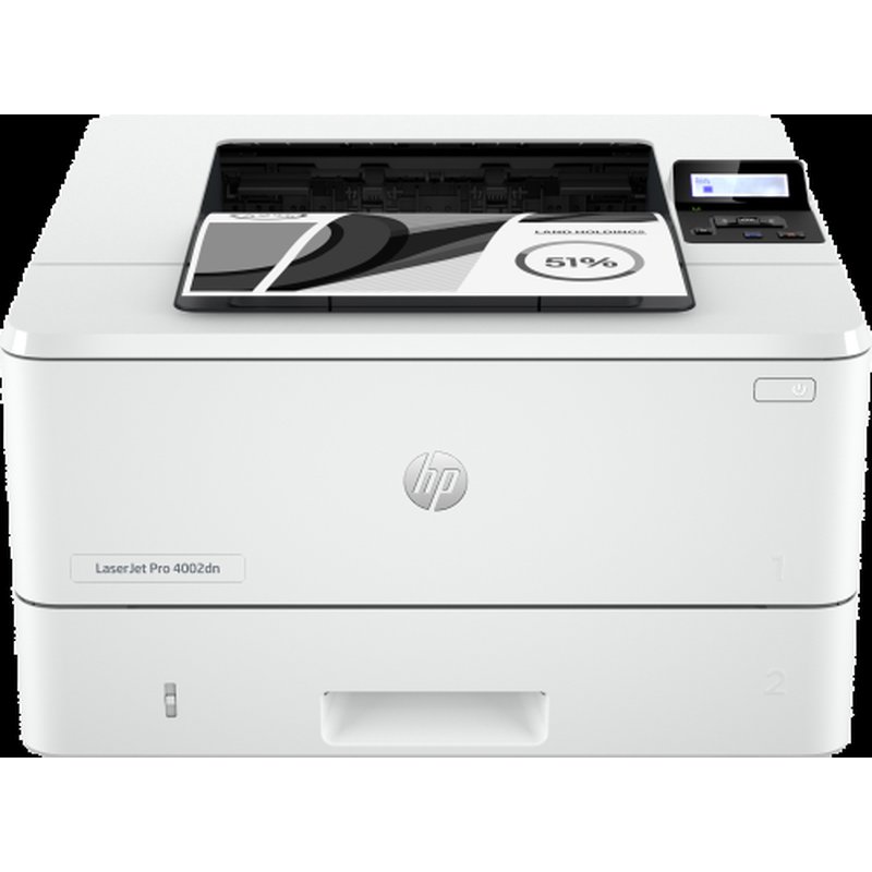HP LaserJet Pro Impresora 4002dn, Blanco y negro, Impresora para Pequeñas y medianas empresas, Estampado, Impresión a doble cara; Velocidades rápidas de salida de la primera página; Energéticamente eficiente; Tamaño compacto; Sólida seguridad