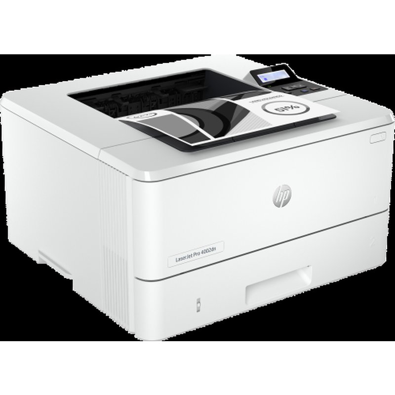 HP LaserJet Pro Impresora 4002dn, Blanco y negro, Impresora para Pequeñas y medianas empresas, Estampado, Impresión a doble cara; Velocidades rápidas de salida de la primera página; Energéticamente eficiente; Tamaño compacto; Sólida seguridad - Imagen 4