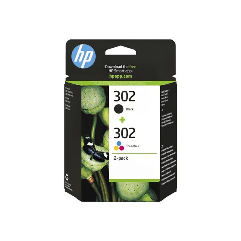 HP Paquete de ahorro de 2 cartuchos de tinta original 302 negro/tricolor - Imagen 2