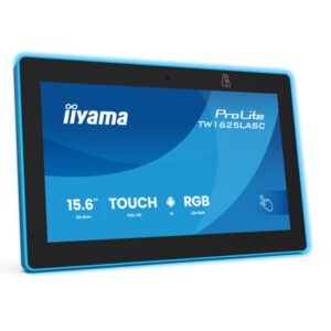 iiyama TW1625LASC-B3PNR pantalla para sala de reuniones 39,6 cm (15.6") 1920 x 1080 Pixeles LED 802.11a, 802.11b, 802.11g, Wi-Fi 4 (802.11n), Wi-Fi 5 (802.11ac), Wi-Fi 6 (802.11ax) Negro Bluetooth