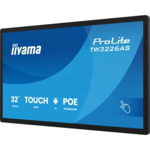 iiyama TW3226AS-B3P pantalla de señalización Panel plano interactivo 80 cm (31.5") LED Wifi 500 cd / m² Full HD Negro Pantalla táctil Procesador incorporado Android 14 24/7 iiyama TW3226AS-B3P pantalla de señalización Panel plano interactivo 80 cm (31.5") LED Wifi 500 cd / m² Full HD Negro Pantalla táctil Procesador incorporado Android 14 24/7