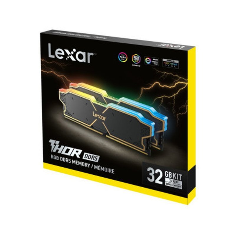 LEXAR THOR RGB DDR5 32GB 2X16GB 6000MHZ CL38 LEXAR THOR RGB DDR5 32GB 2X16GB 6000MHZ CL38 - Imagen 3