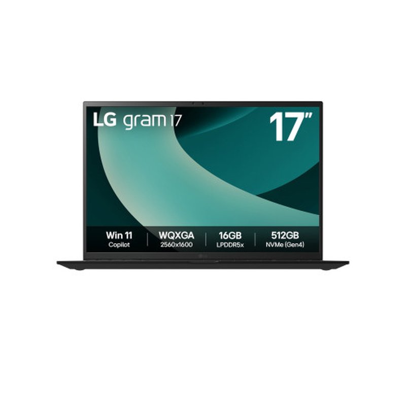 LG Gram 17Z90T Intel Core Ultra 7 255H Portátil 43,2 cm (17") WQXGA 32 GB LPDDR5x-SDRAM 1 TB SSD Wi-Fi 7 (802.11be) Windows 11 Home Español Negro LG Gram 17Z90T Intel Core Ultra 7 255H Portátil 43,2 cm (17") WQXGA 32 GB LPDDR5x-SDRAM 1 TB SSD Wi-Fi 7 (802.11be) Windows 11 Home Español Negro