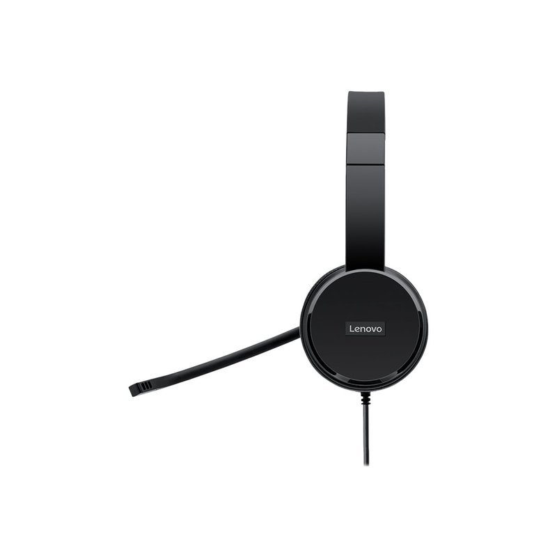 Lenovo 100 Mono Auriculares Alámbrico Diadema Oficina/Centro de llamadas USB tipo A Negro