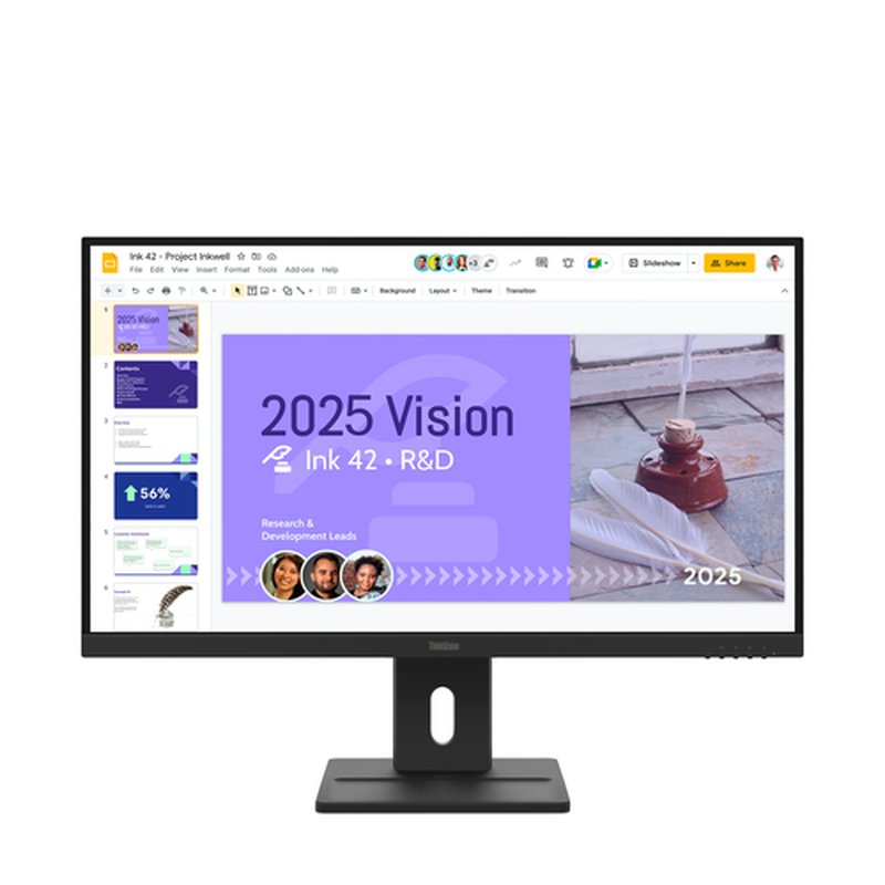 Lenovo ThinkVision E27Q-40 pantalla para PC 68,6 cm (27") 2560 x 1440 Pixeles Quad HD LCD Negro