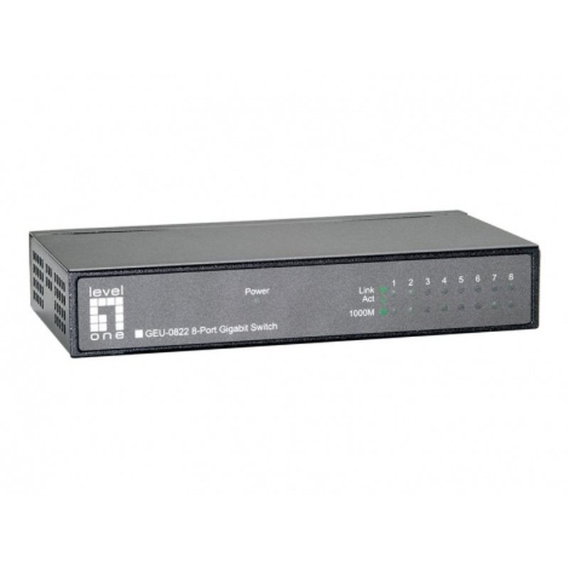 LevelOne GEU-0822 switch No administrado Gigabit Ethernet (10/100/1000) Negro LevelOne GEU-0822 switch No administrado Gigabit Ethernet (10/100/1000) Negro