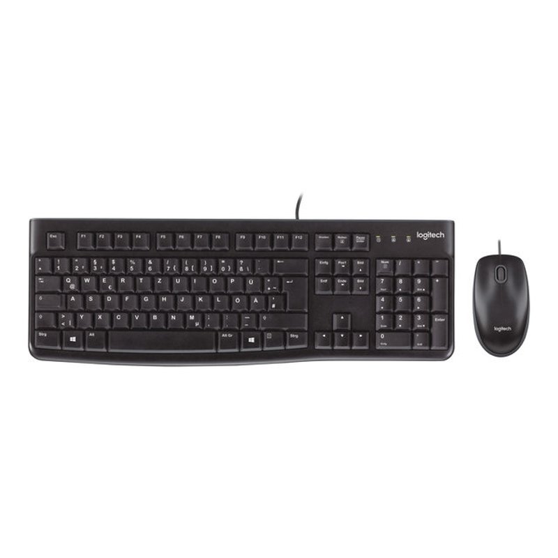 Logitech Desktop MK120 teclado Ratón incluido USB QWERTY Portugués Negro Logitech Desktop MK120 teclado Ratón incluido USB QWERTY Portugués Negro
