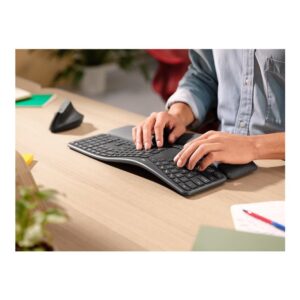 Logitech Ergo K860 teclado RF Wireless + Bluetooth Español Grafito Logitech Ergo K860 teclado RF Wireless + Bluetooth Español Grafito