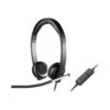 Logitech H650e Auriculares Alámbrico Diadema Oficina/Centro de llamadas USB tipo A Negro, Plata