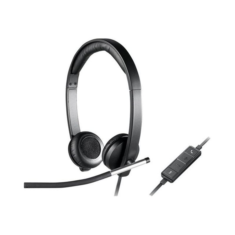 Logitech H650e Auriculares Alámbrico Diadema Oficina/Centro de llamadas USB tipo A Negro, Plata Logitech H650e Auriculares Alámbrico Diadema Oficina/Centro de llamadas USB tipo A Negro, Plata