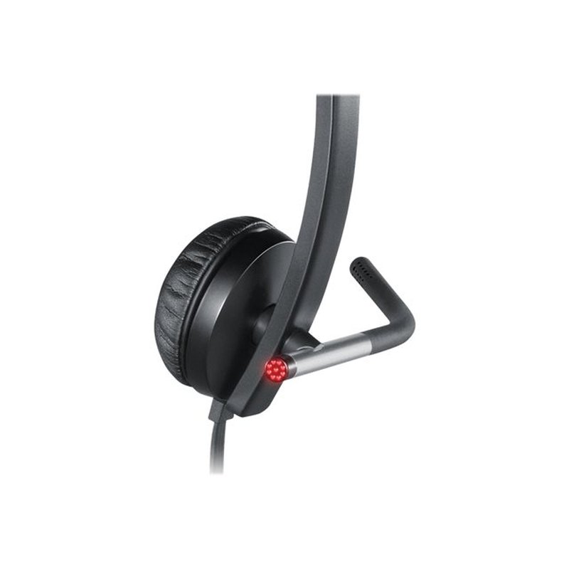 Logitech H650e Auriculares Alámbrico Diadema Oficina/Centro de llamadas USB tipo A Negro, Plata Logitech H650e Auriculares Alámbrico Diadema Oficina/Centro de llamadas USB tipo A Negro, Plata - Imagen 4