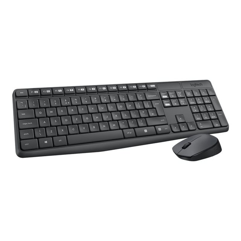 Logitech MK235 teclado Ratón incluido USB AZERTY Francés Gris - Imagen 4
