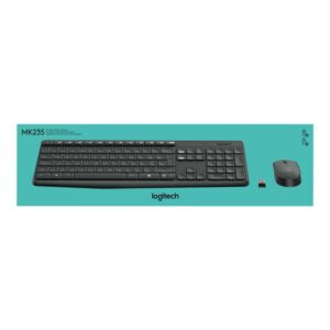 Logitech MK235 teclado Ratón incluido USB AZERTY Francés Gris