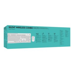 Logitech MK295 Silent Wireless Combo teclado Ratón incluido USB QWERTY Español Blanco