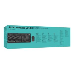 Logitech MK295 Silent Wireless Combo teclado Ratón incluido USB QWERTY Español Grafito