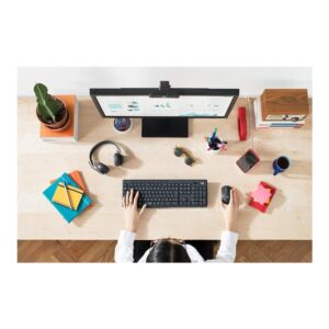 Logitech MK295 Silent Wireless Combo teclado Ratón incluido USB QWERTY Español Grafito