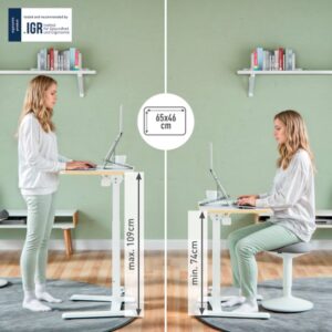 Alternative view of MESA ELEVABLE PEQUEÑA PLEGABLE ERGO LEITZ 65880001