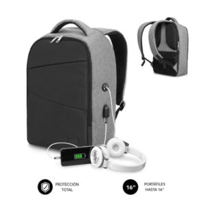 MOCHILA PORTATIL SUBBLIM SECURE ANTITHEFT V2 AP BACKPACK 16" BLACK / SILVER