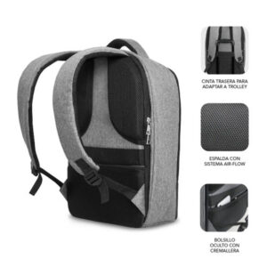 MOCHILA PORTATIL SUBBLIM SECURE ANTITHEFT V2 AP BACKPACK 16" BLACK / SILVER
