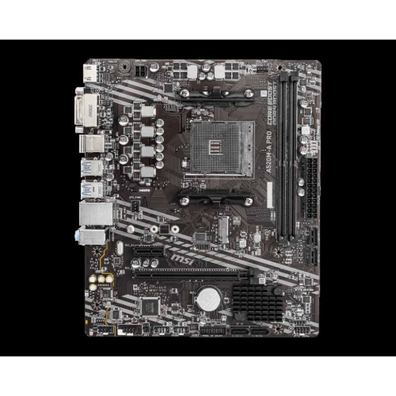 MSI A520M-A PRO placa base AMD A520 Zócalo AM4 micro ATX