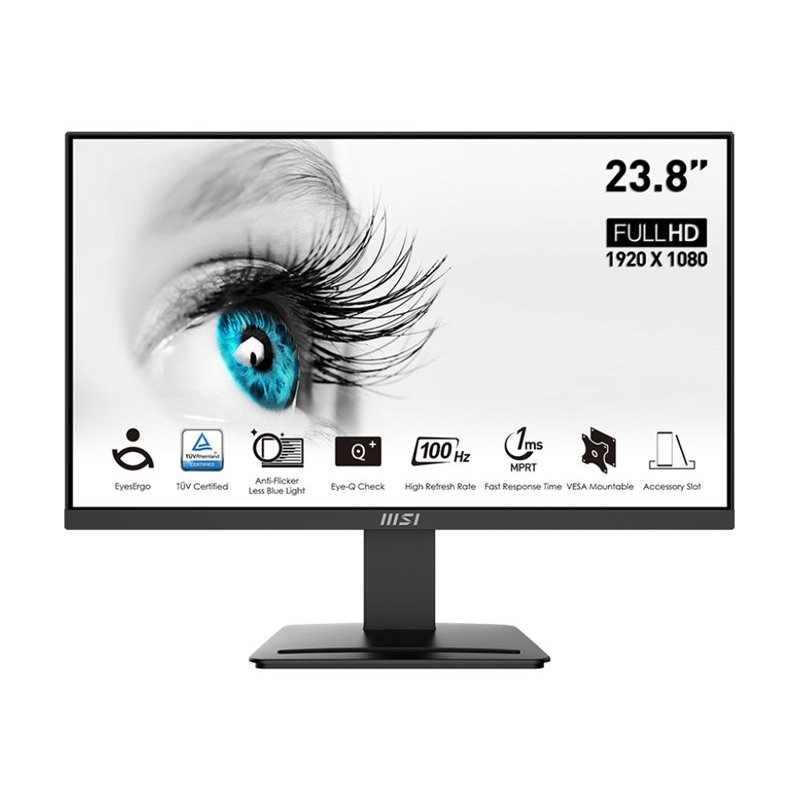 MSI Pro MP2412 pantalla para PC 60,5 cm (23.8") 1920 x 1080 Pixeles Full HD LCD Negro
