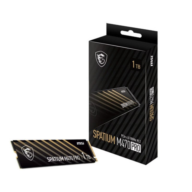 MSI SPATIUM M470 PRO PCIe 4.0 NVMe M.2 1TB unidad de estado sólido PCI Express 4.0 3D NAND