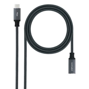 Nanocable 10.01.4502-COMB cable USB USB 3.2 Gen 2x2 2 m USB C Negro