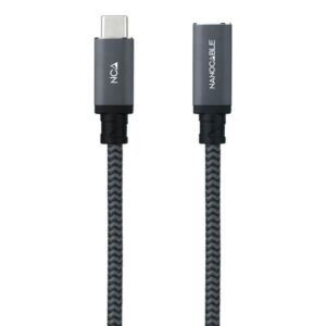 Alternative view of Nanocable 10.01.4502-COMB cable USB USB 3.2 Gen 2x2 2 m USB C Negro