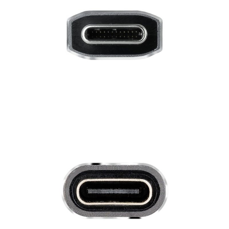 Nanocable 10.01.4502-COMB cable USB USB 3.2 Gen 2x2 2 m USB C Negro - Imagen 3