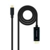 Nanocable Cable Conversor USB-C a HDMI 1.4 4K@30Hz, Color Negro, 5 m