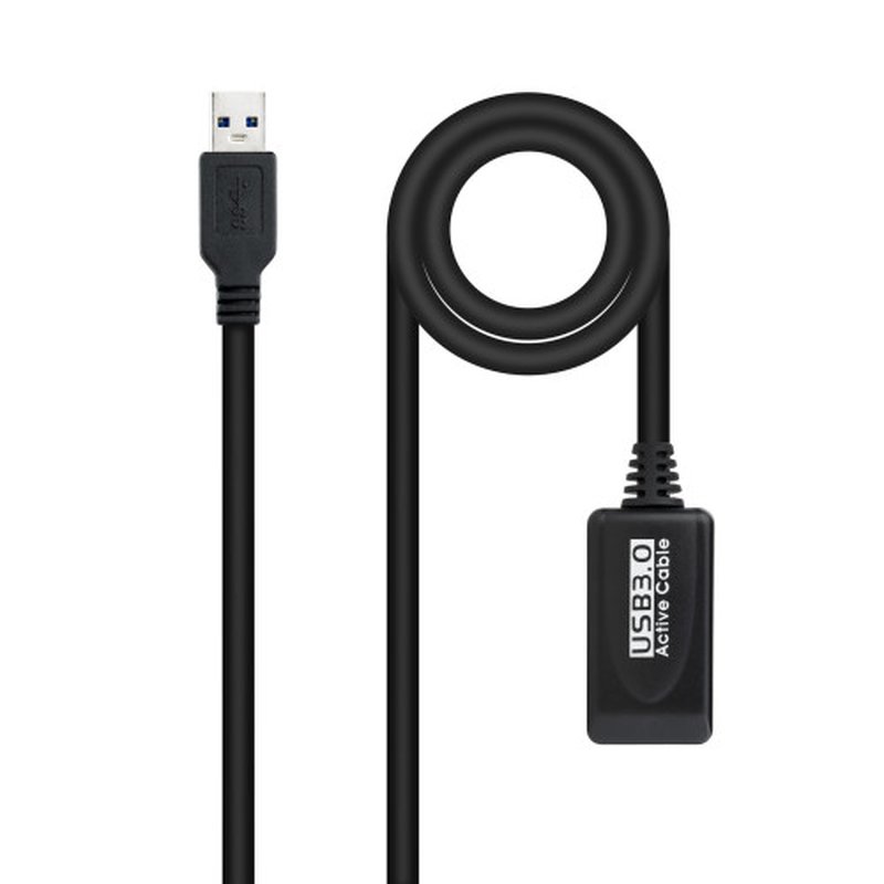 Nanocable Cable USB 3.0 prolongador con amplificador, tipo A/M-A/H, 5m Nanocable Cable USB 3.0 prolongador con amplificador, tipo A/M-A/H, 5m