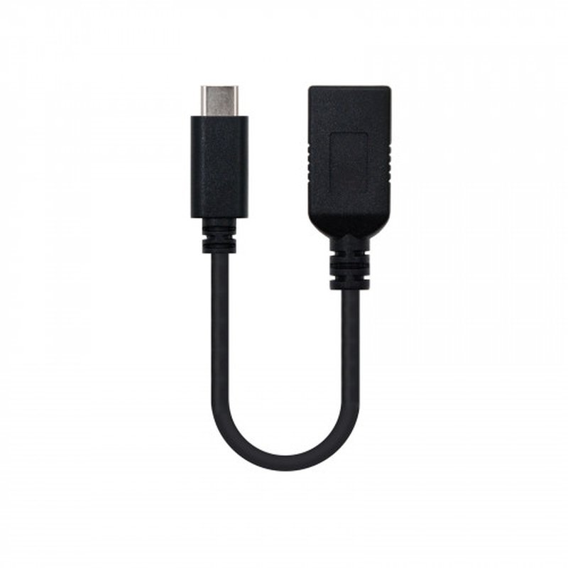 Nanocable USB 3.1, 0.15m cable USB 0,15 m USB 3.2 Gen 2 (3.1 Gen 2) USB A USB C Negro Nanocable USB 3.1, 0.15m cable USB 0,15 m USB 3.2 Gen 2 (3.1 Gen 2) USB A USB C Negro