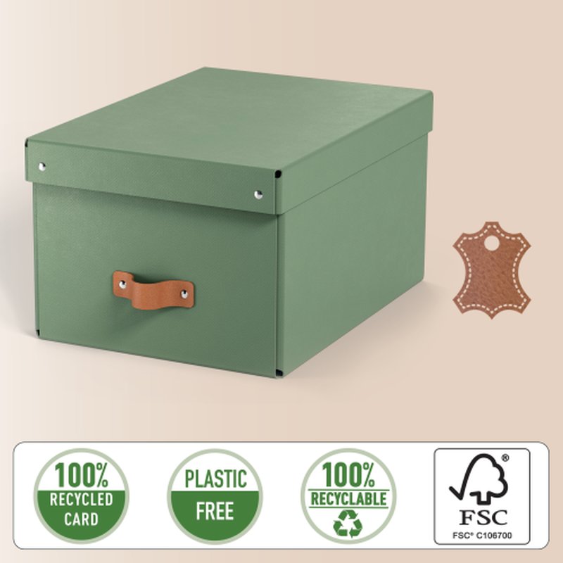 Leitz 61490050 archivador organizador Cartón Verde Leitz 61490050 archivador organizador Cartón Verde - Imagen 4